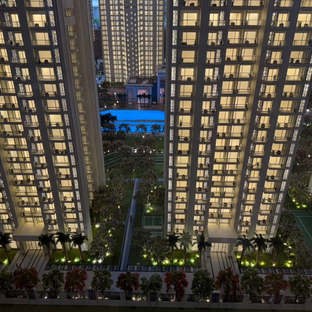 Ace Arte — illuminated towers and wide balconies